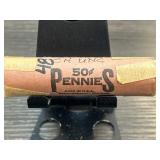 Unsearched Roll of 48 Pennies, CH UNC Marking
