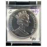 1995 Gibraltar 1 Royal Gem Proof Coin