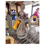 Porcelain Figurine of Woman Marked 