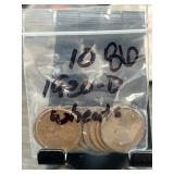 1920-D Lincoln Wheat Cents (10 Coins)
