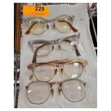 Four Pairs of Vintage Gold-Fill Eyeglasses