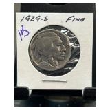 1929-S Buffalo Nickel in Fine Condition