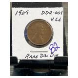 1909 Lincoln Cent DDR-001 V.68 Coin