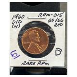 1960 RPM-015 Lincoln Memorial Cent, Red