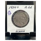 1924-S Buffalo Nickel in Holder