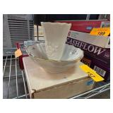 Lenox China Rose Manor Vase and Scalloped Bowl