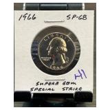 1966 Quarter SP-68 Special Strike Coin