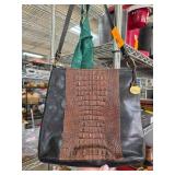 Brahmin Leather Handbag with Medallion