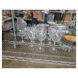 Clear Glass Stemware and Tumblers