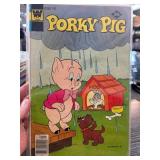 Porky Pig Comic Book with Rain Scene Cover