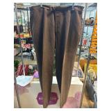Pashah Brown Pleated Pants