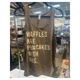 Bella+Canvas Gray Tank Top with Waffle Quote