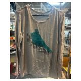 Gray Long-Sleeve Shirt With Bird Design