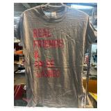 Gildan Gray Graphic T-Shirt with Pink Print