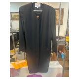 Scaasi Black Long-Sleeve Dress