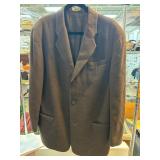 Brown M.O.S.A Blazer With Polyester Blend