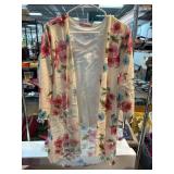 Floral Open-Front Pinkmilly Cardigan