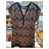 Fun2Fun Multicolor Chevron Print Blouse