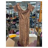 Floral Print Dress with Smocked Bodice