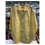 Geoffrey Beene Yellow XL Wrinkle-Free Shirt