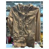 Tan Millis Hooded Lightweight Jacket