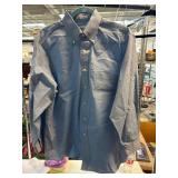 Van Heusen Blue Checkered Button-Up Shirt