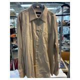 Claiborne Beige Long-Sleeve Cotton Shirt