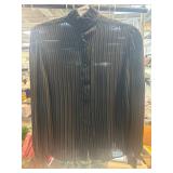 Black Long-Sleeve Striped Blouse by Prophecy