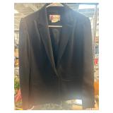 Black Prophecy Blazer With Lapel Collar