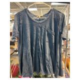 Eri + Ali Blue Short-Sleeve Top