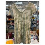 Short-Sleeve Tie-Dye Dress