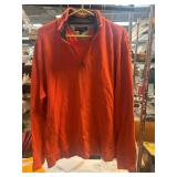 Tommy Hilfiger Orange Quarter-Zip Pullover