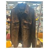 Claiborne Brown Suede Button-Up Jacket