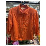 St. John Collection Orange Knit Blouse