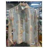 Floral Sheer Button-Up Blouse