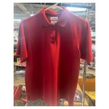 Ashworth Red Cotton Polo Shirt