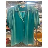 Prophecy Short-Sleeve Turquoise Blouse