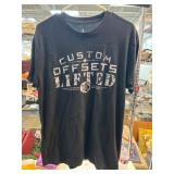 Black Custom Offsets Printed T-Shirt