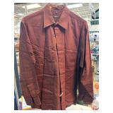 DKNY Burgundy Button-Up Shirt