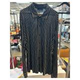 Brandini Black and White Striped Shirt