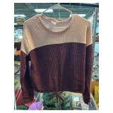 No Boundaries Colorblock Waffle Knit Top