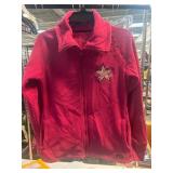 Calvin Klein Red Zip-Up Jacket with Star Logo