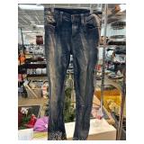 Miss Me Crop Boot Jeans with Lace Hem