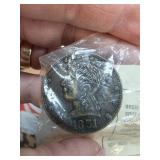 Replica 1851 Coin in Packaging