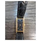 Seiko Rectangular Black Dial Watch