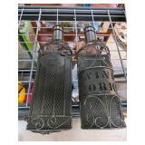 Metal Wine Bottle Holders in Decorative Cages