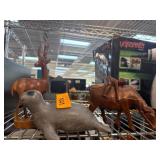 Three Carved Animal Figures