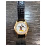 Lorus Quartz Mickey Mouse Watch with Leather Band