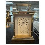Bulova Brass Mantel Clock with Handle