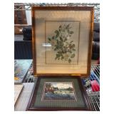 Framed Art Prints: Botanical and Equestrian Scenes